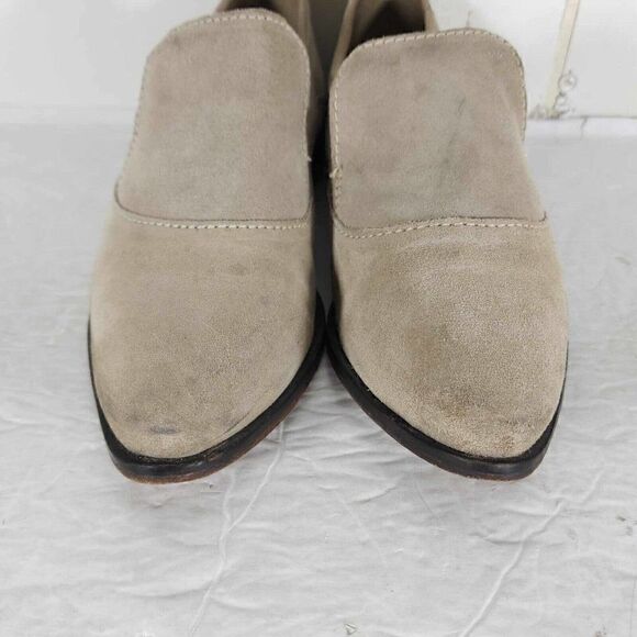 Free People Women's Brady US6,5 EU37 Taupe Suede Slip On Flat Boho Loafer Shoes - Picture 4 of 12